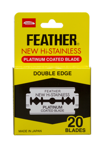 FEATHER Hi Stainless Double Edge Razor Blades 20 Pack