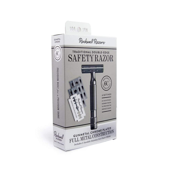 Rockwell Razors | 6C Double Edge Safety Razor in GUNMETAL