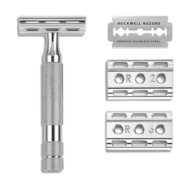 Rockwell Razors | 6C Double Edge Safety Razor in WHITE CHROME