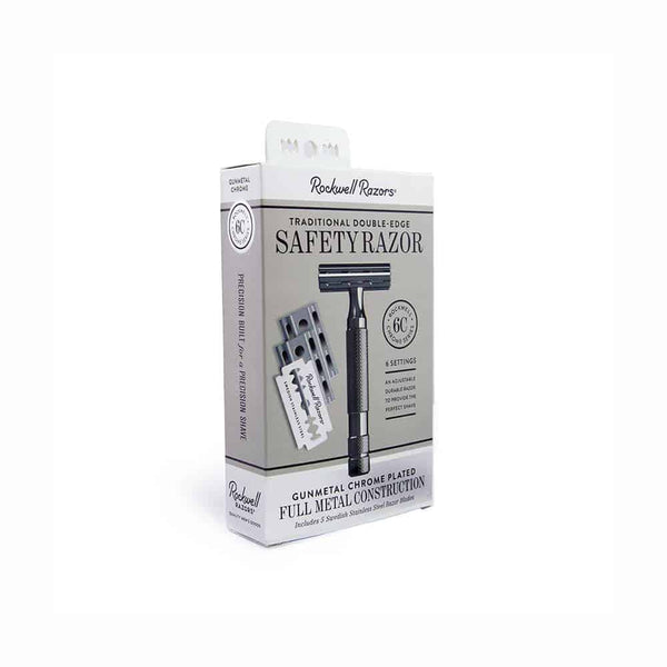 Rockwell Razors | 2C Adjustable Double Edge Safety Razor in GUNMETAL