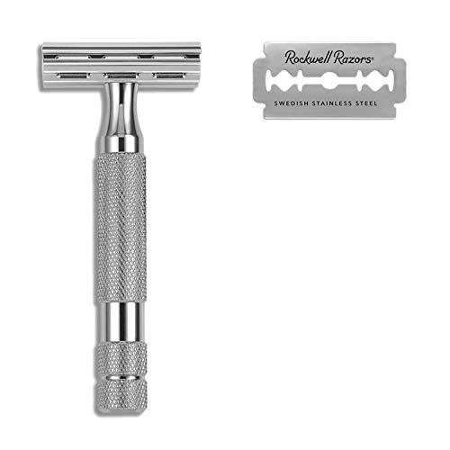 Rockwell Razors | 2C Adjustable Double Edge Safety Razor in White Chrome