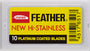 FEATHER Hi Stainless Double Edge Razor Blades 20 Pack