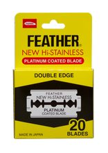 Load image into Gallery viewer, FEATHER Hi Stainless Double Edge Razor Blades 20 Pack