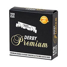 Load image into Gallery viewer, Derby Premium Single Edge Razor Blade (100 Blades/Pack)