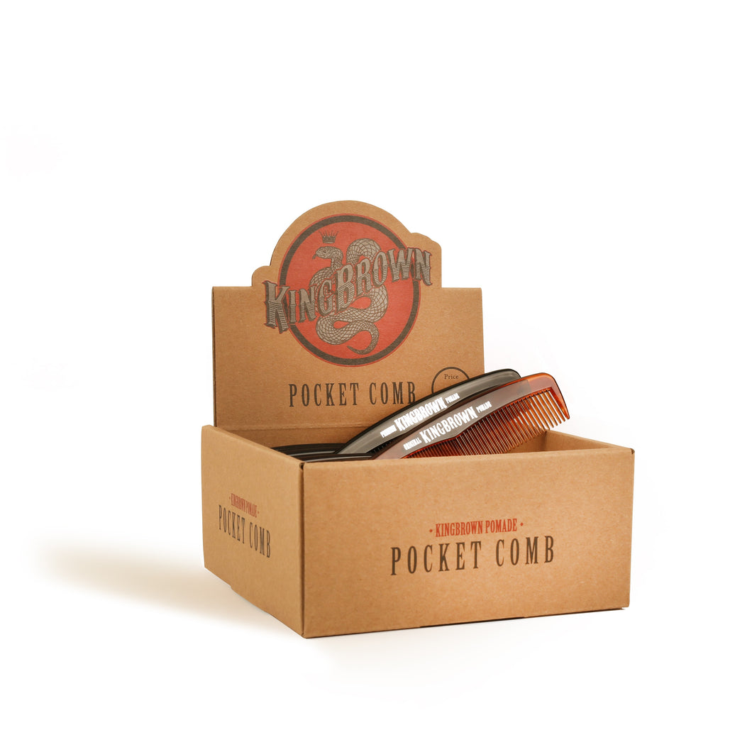 King Brown Pomade | Pocket Comb in Tortoise Shell