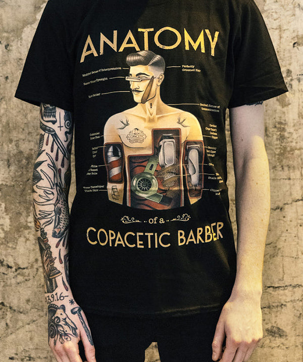 Copacetic Anatomy of a Barber T-Shirt